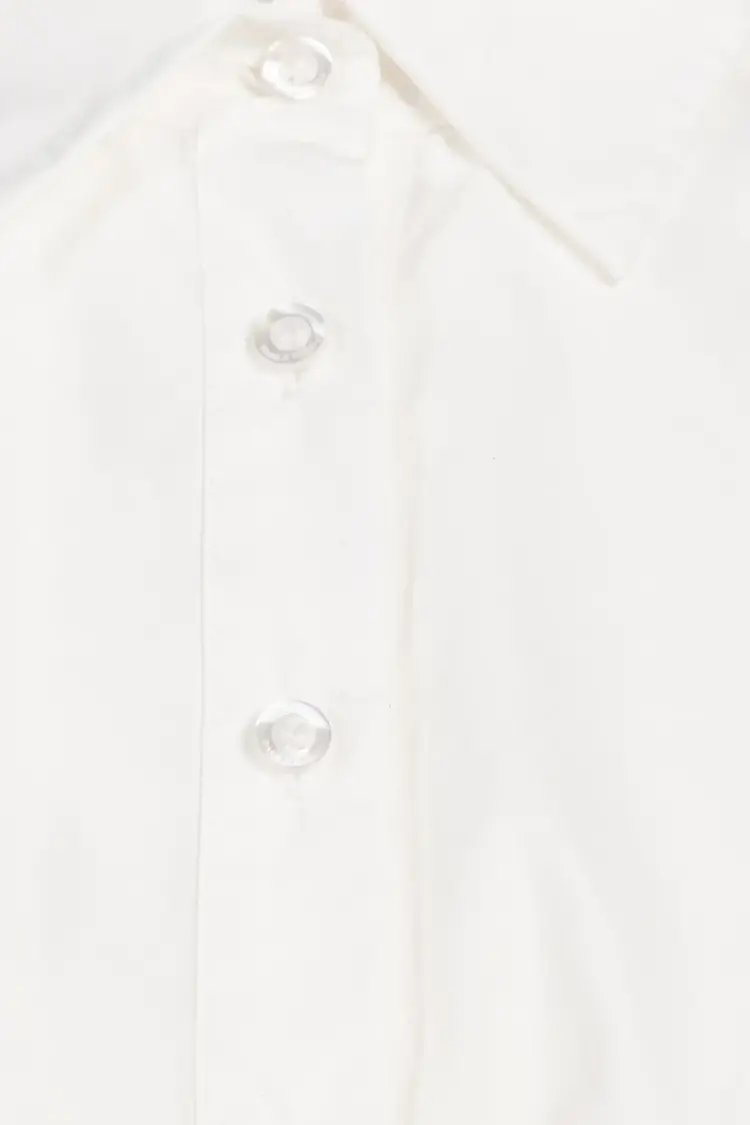 Pure & Simple Belfast Cinched Waist Shirt Bright White