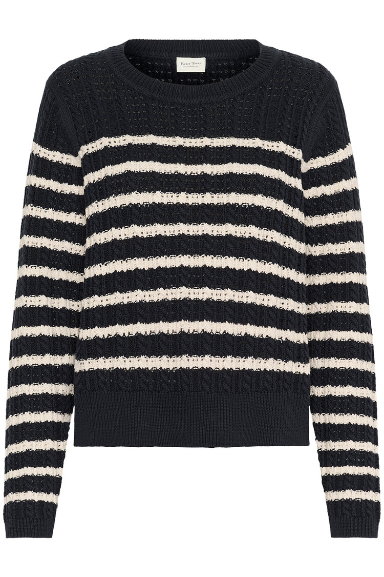 Part Two Selenia Pullover Dark Navy/Whitecap Gray Stripe