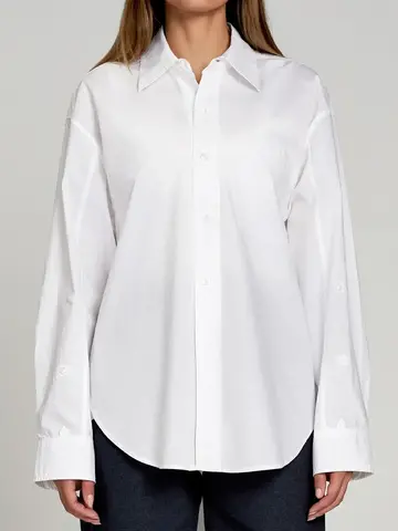Pure & Simple AM to PM Boyfriend Shirt Bright White