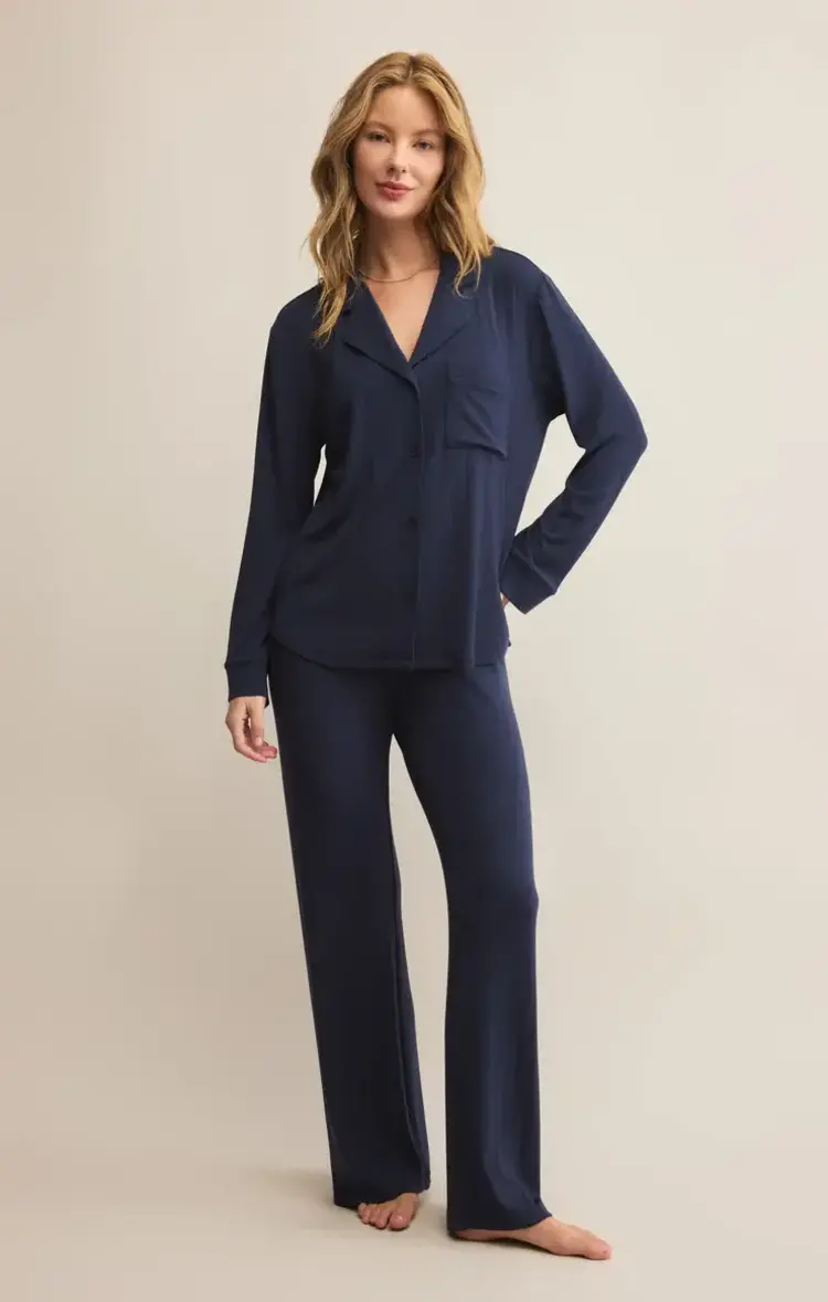 ZSupply Classique Rib Long Sleeve Top Eclipse