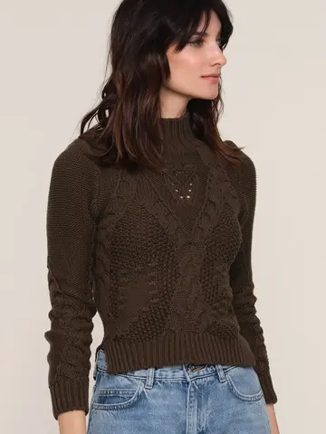 Heartloom Eulalia Sweater Olive