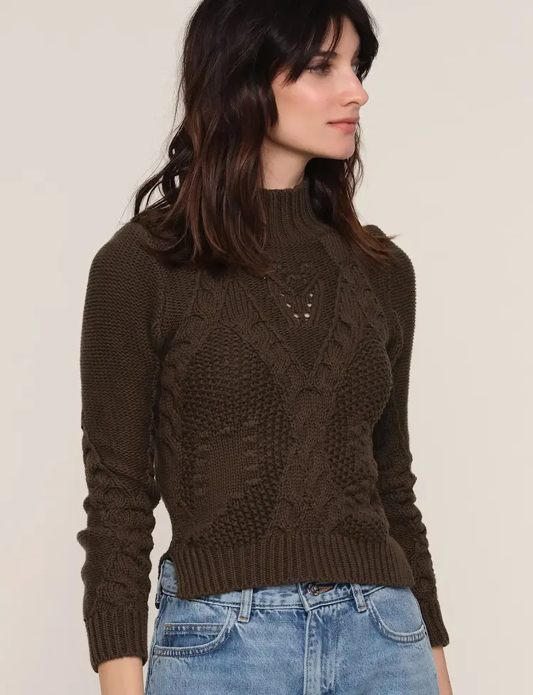 Heartloom Eulalia Sweater Olive