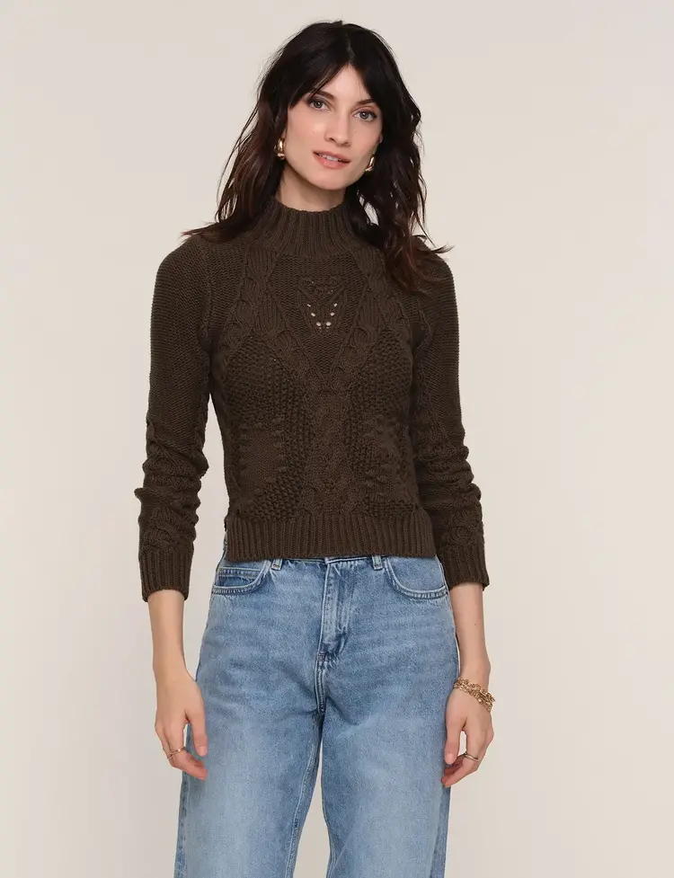 Heartloom Eulalia Sweater Olive