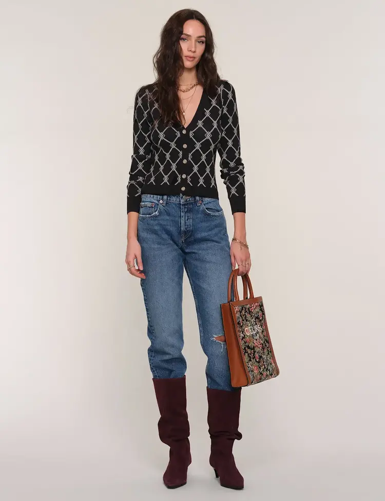 Heartloom Luna Cardi Black