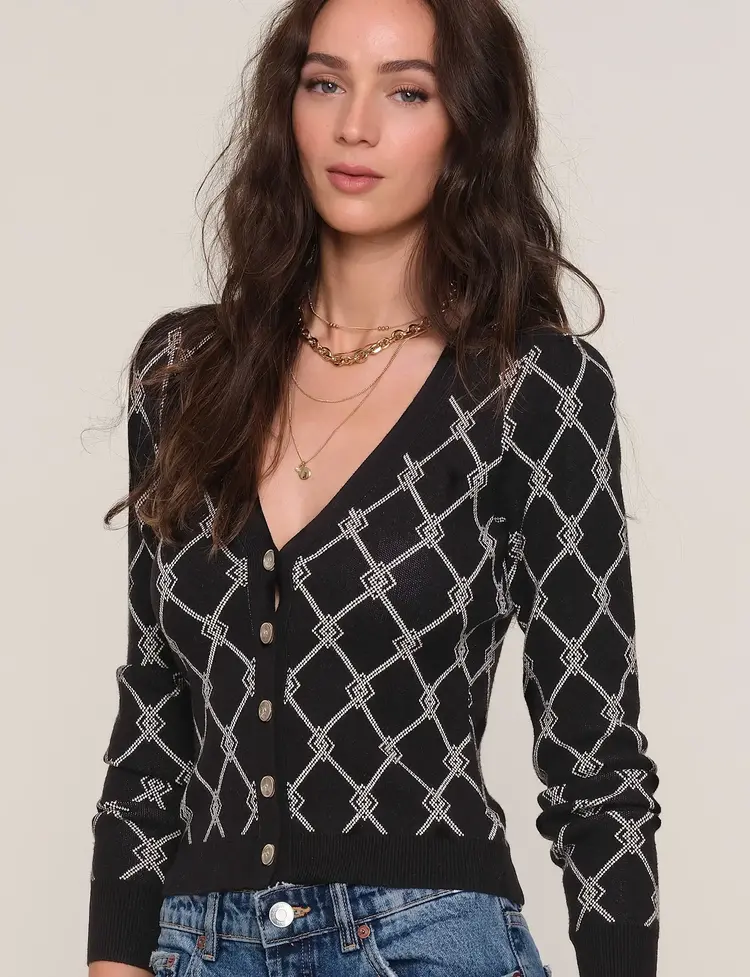 Heartloom Luna Cardi Black