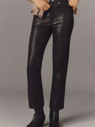 Pistola Lennon High Rise Crop Boot Pant Coated Mocha