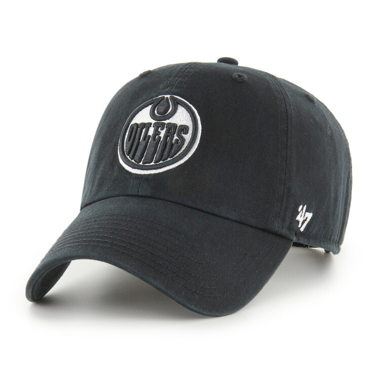 47 Brand 47' Clean Up Cap NHL 17Edmonton Oilers Black/White