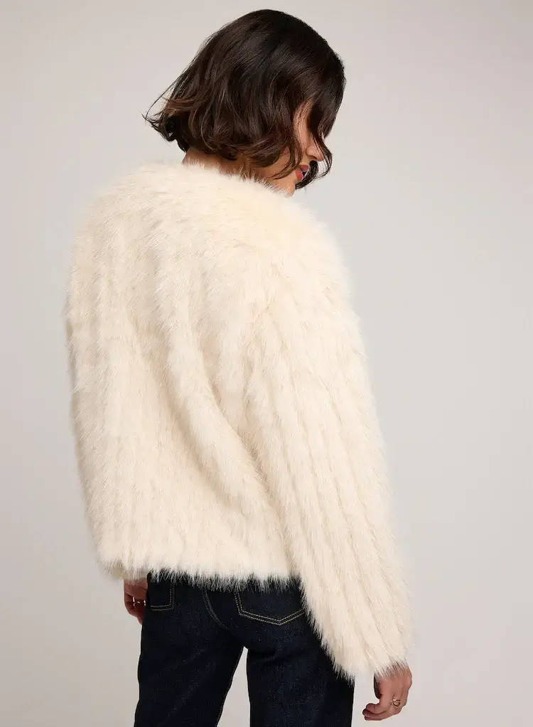 Gentle Fawn Uma Fur Cover Up Bone