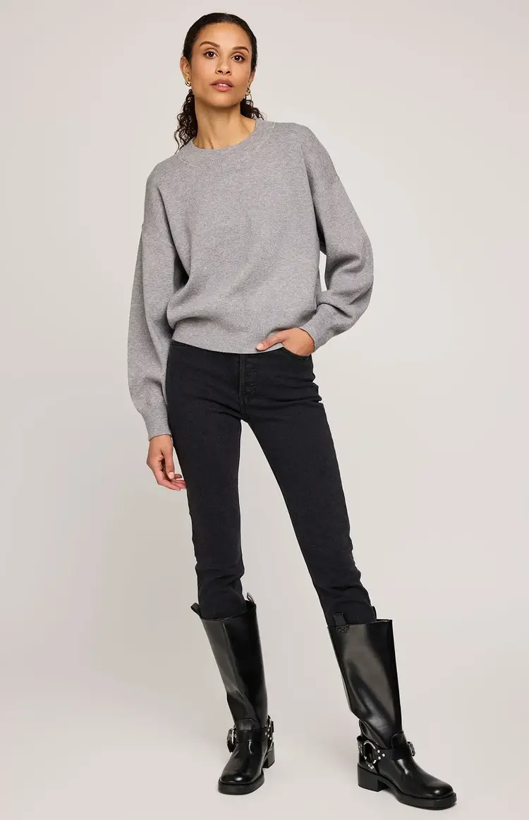 Gentle Fawn Alfie Crewneck Sweater Heather Grey