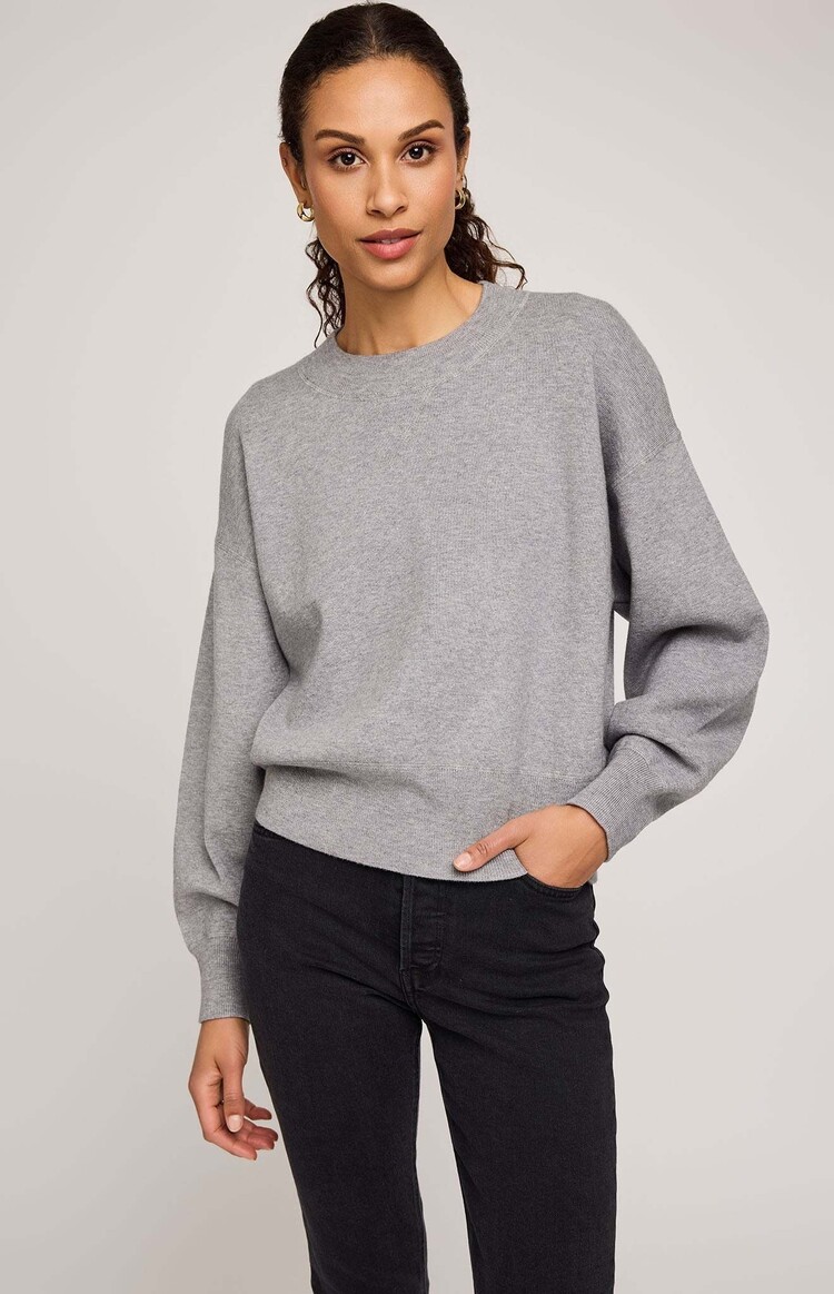 Gentle Fawn Alfie Crewneck Sweater Heather Grey