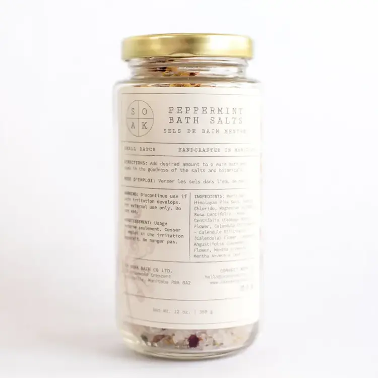 Soak Bath Co. Peppermint Bath Salt