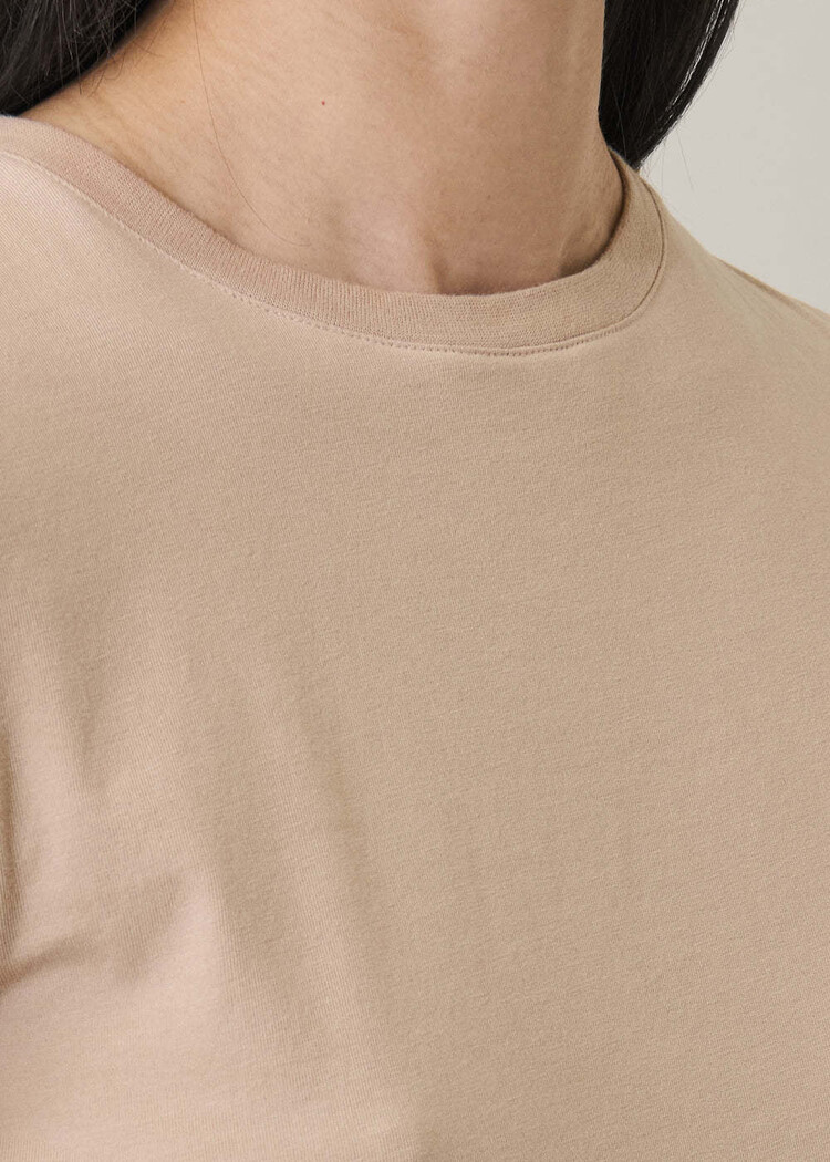 Patrick Assaraf Iconic Sublime Fitted Crew T-Shirt Calico