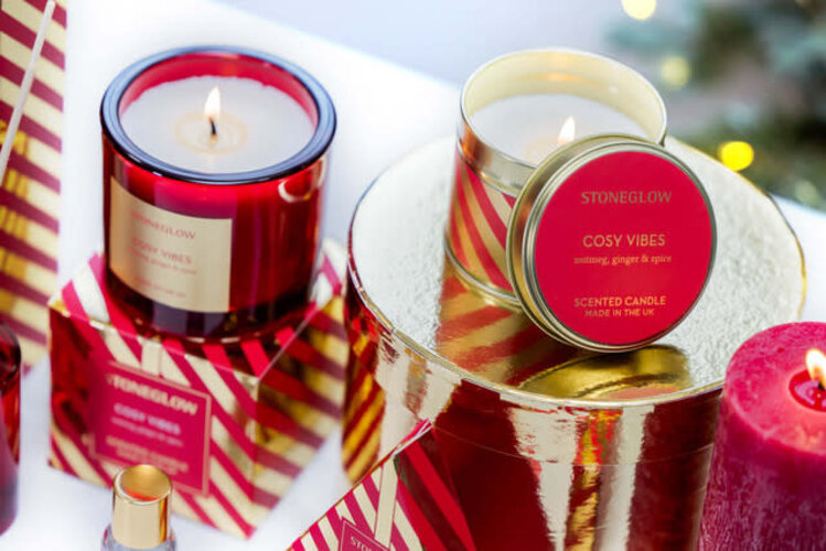 Stoneglow Seasonal - Cosy Vibes - Nutmeg, Ginger & Spice Scented Candle