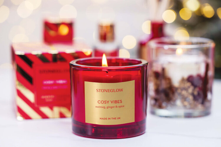 Stoneglow Seasonal - Cosy Vibes - Nutmeg, Ginger & Spice Scented Candle