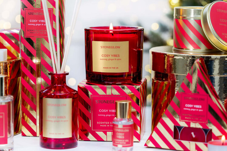 Stoneglow Seasonal - Cosy Vibes - Nutmeg, Ginger & Spice Scented Candle