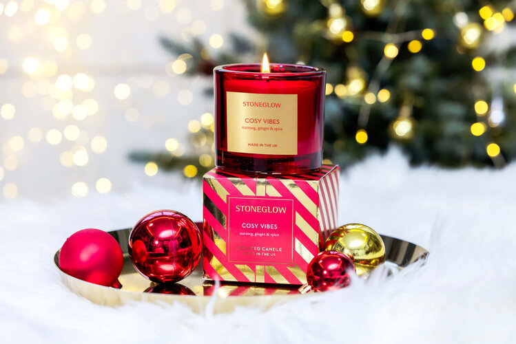 Stoneglow Seasonal - Cosy Vibes - Nutmeg, Ginger & Spice Scented Candle