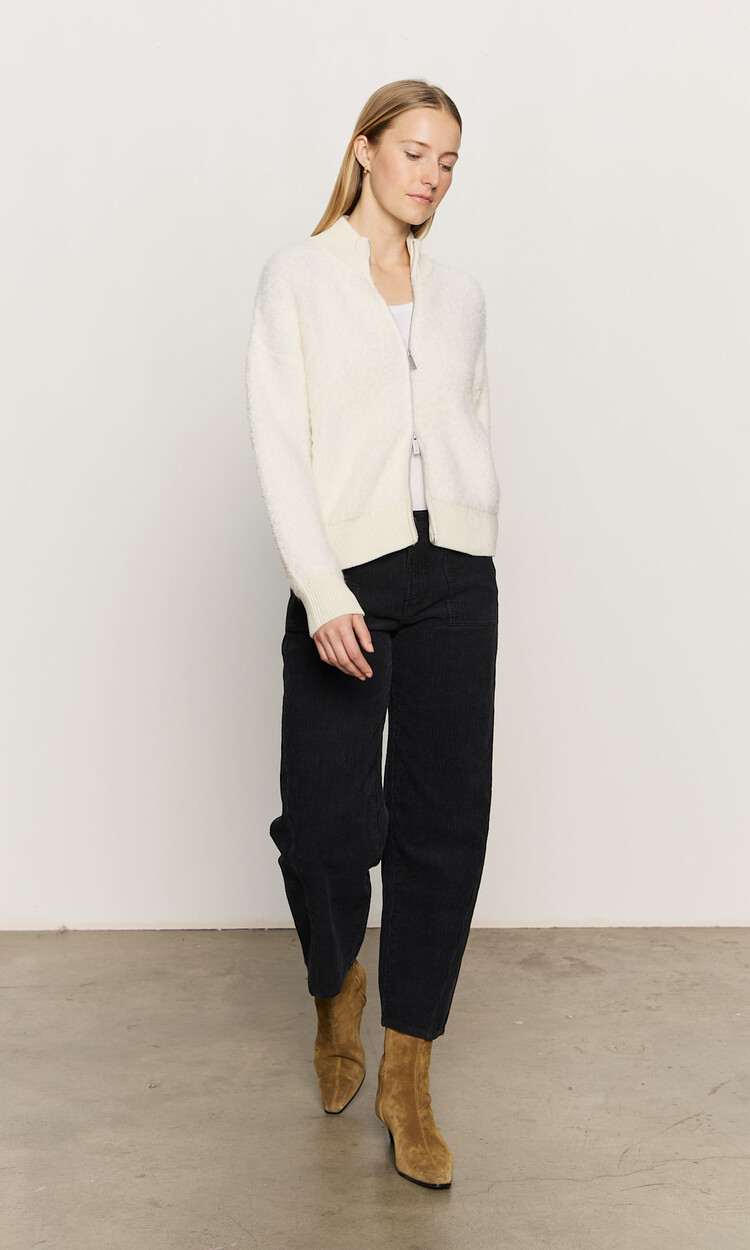 Sanctuary Boucle Sweater Jacket Chalk
