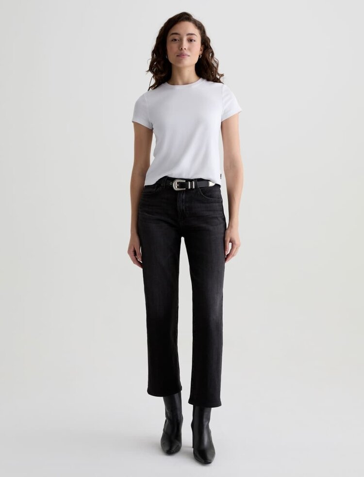 AG Denim Brinley Mid-Rise Straight Nebula