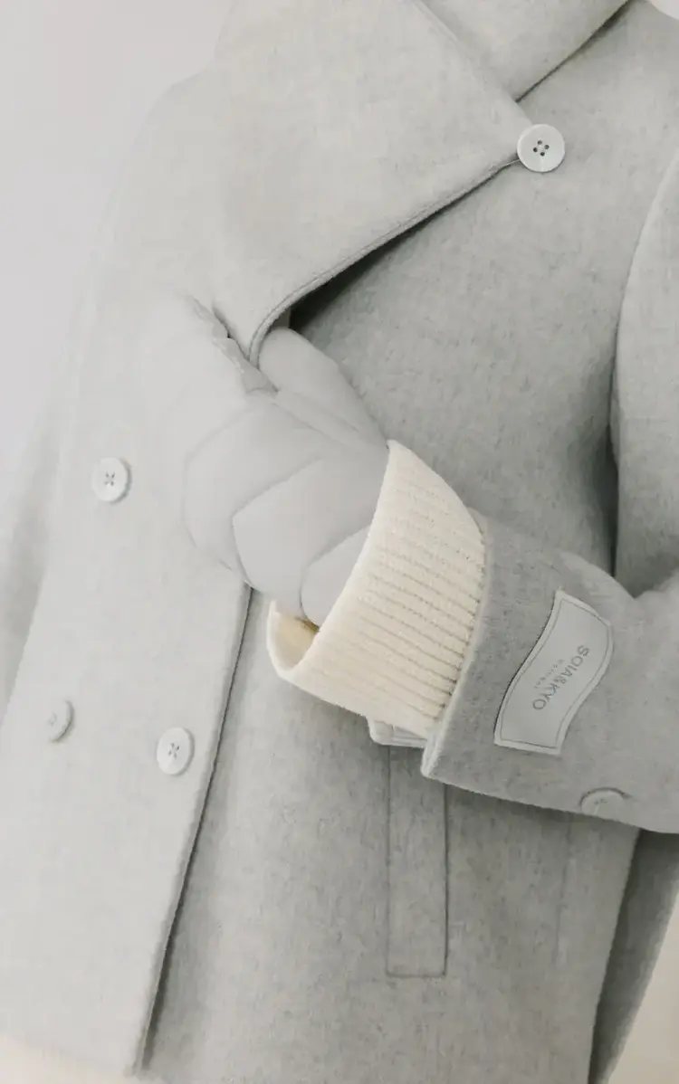 Soia & Kyo JULIA Puffer Down Mitten Stone Blue