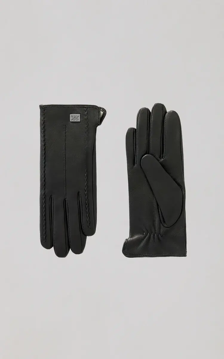 Soia & Kyo DULCE Leather Wristlet Gloves Black