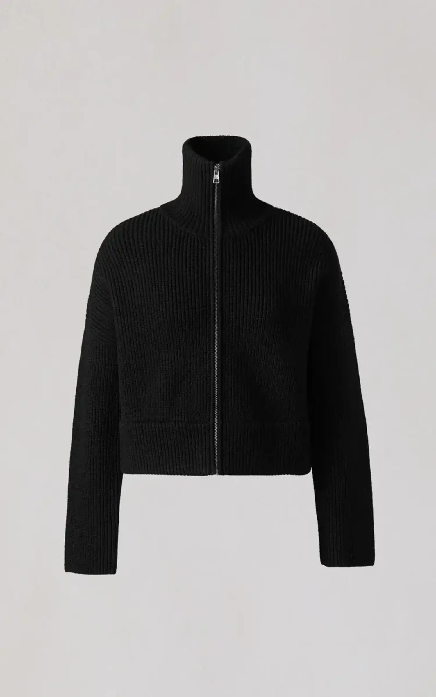 Soia & Kyo | NOELLE Wool Blend Cropped Cardigan Black - Tryst Boutique