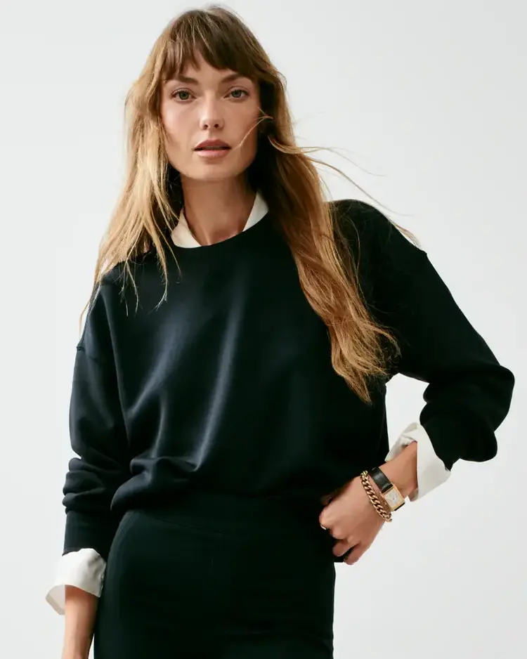 Spanx AirEssentials Crewneck Very Black