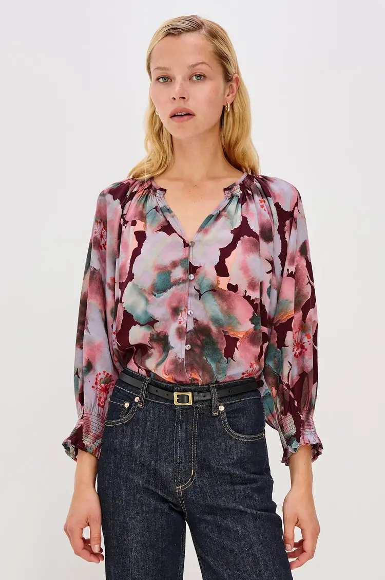 Rails Mariah Blouse Magenta Verbena