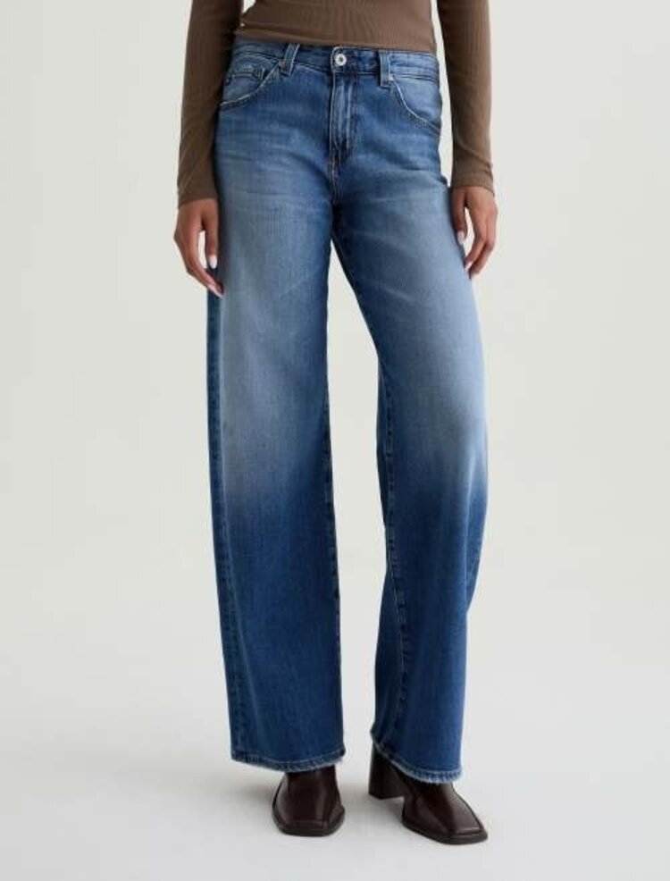 AG Denim Adria Low-Rise Wide Leg Headline
