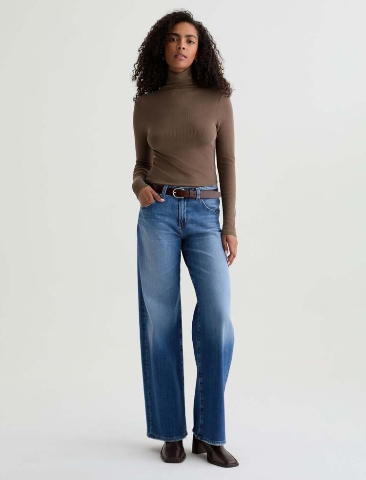 AG Denim Adria Low-Rise Wide Leg Headline