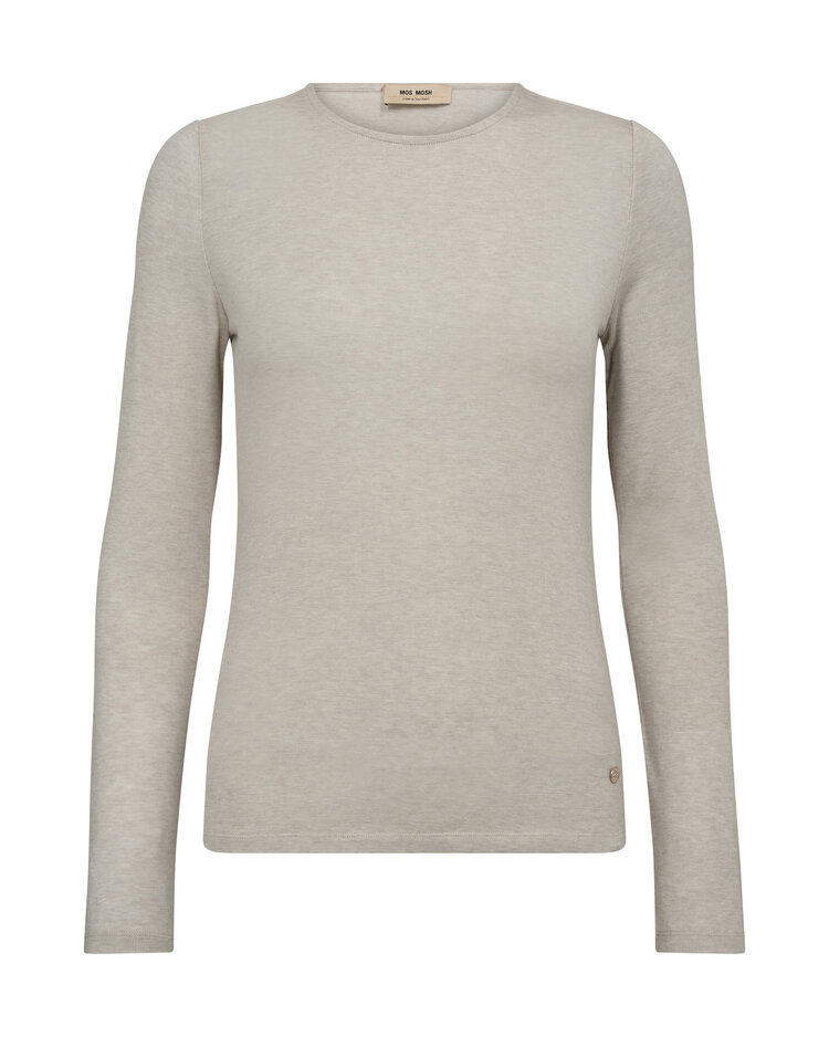 Mos Mosh Petri O-LS Tee Brindle