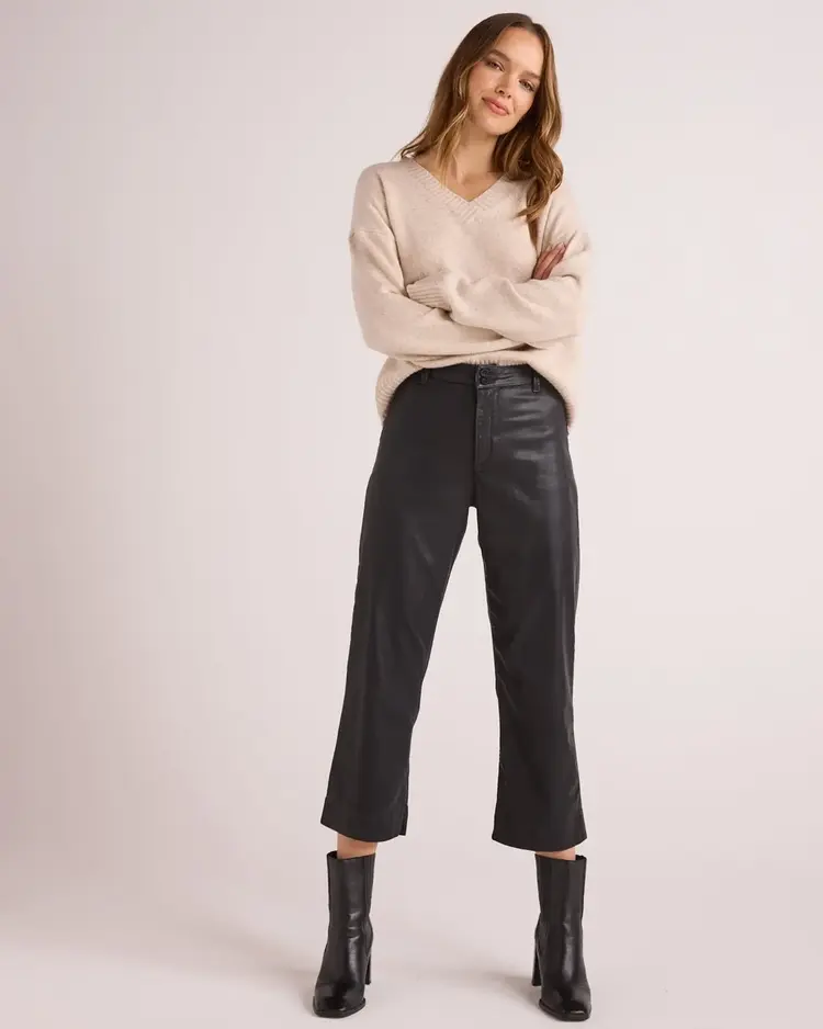 Bella Dahl Saige Wide Leg Crop Black