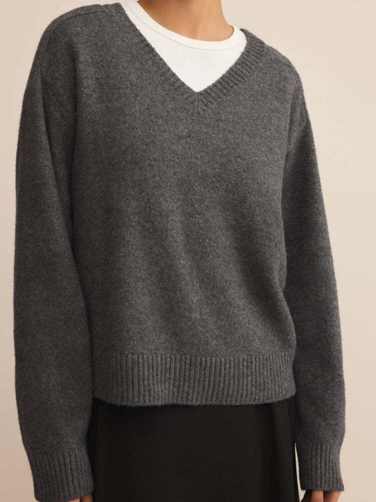 ZSupply Eloise Sweater Charcoal Heather
