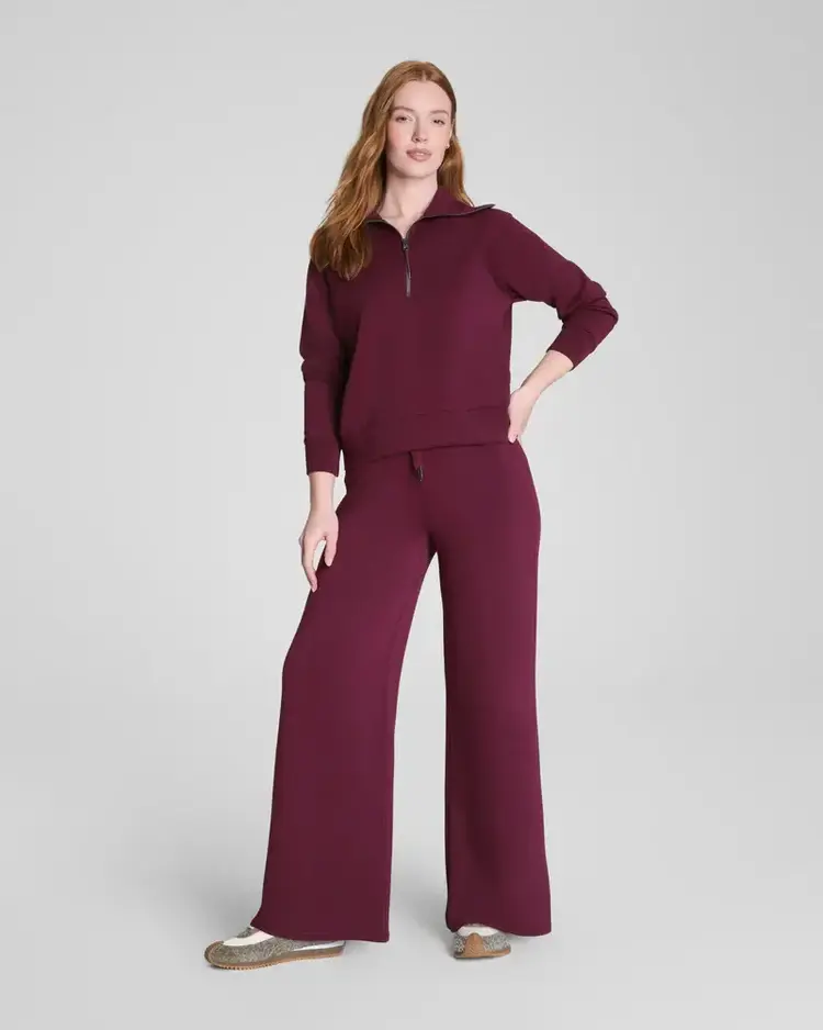 Spanx AirEssentials Wide Leg Pant Plum Berry