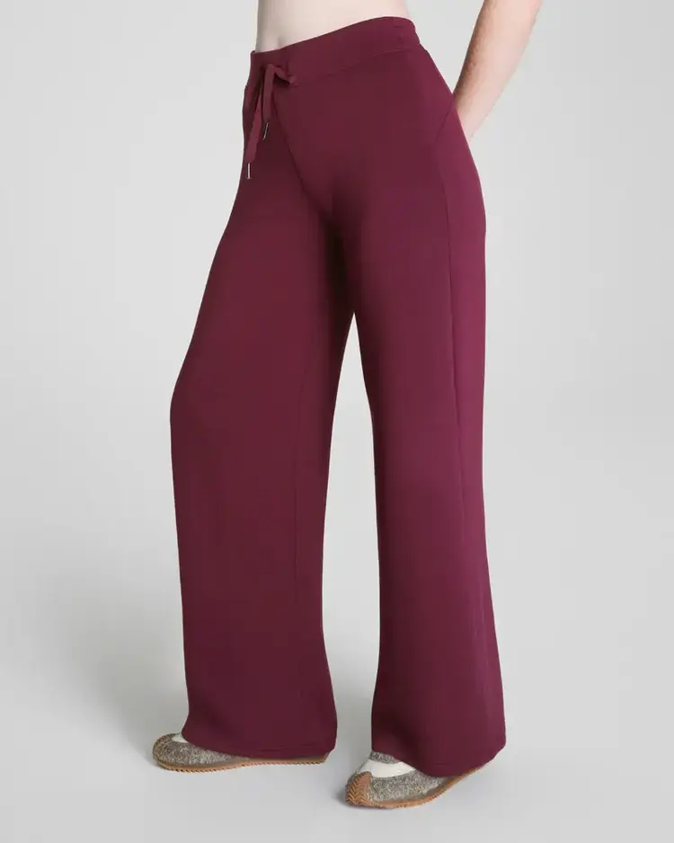 Spanx AirEssentials Wide Leg Pant Plum Berry