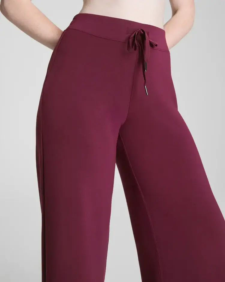 Spanx AirEssentials Wide Leg Pant Plum Berry