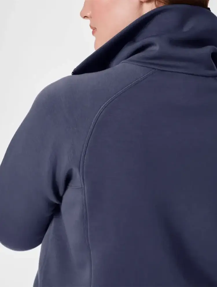 Spanx AirEssentials Half Zip Dark Storm