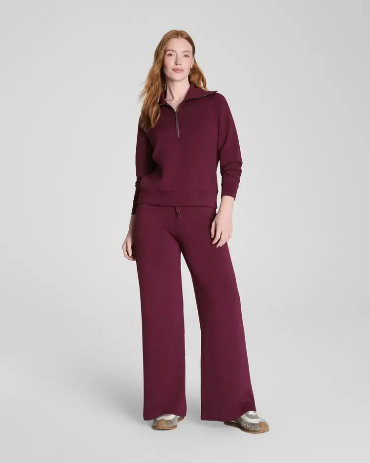 Spanx AirEssentials Half Zip Plum Berry