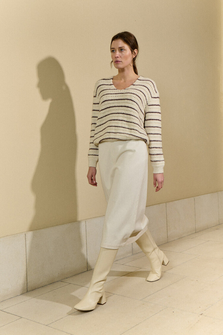 Sita Murt V-Neck Textured Sweater One Color