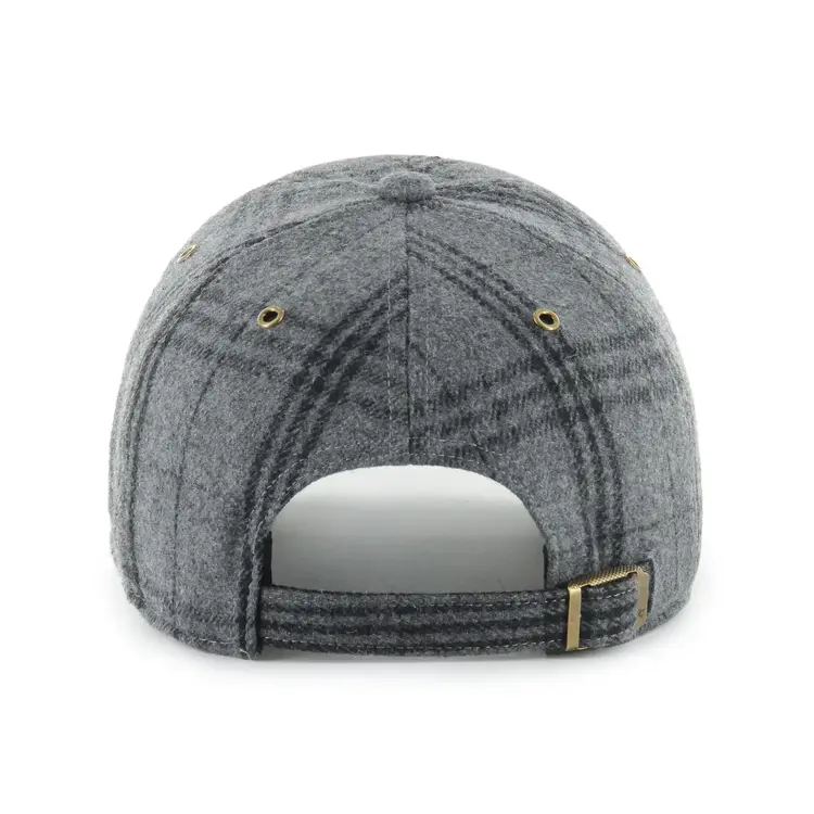 47 Brand 47 Clean Up NHL Edmonton Oilers Windowpane Plaid Adjustable Cap