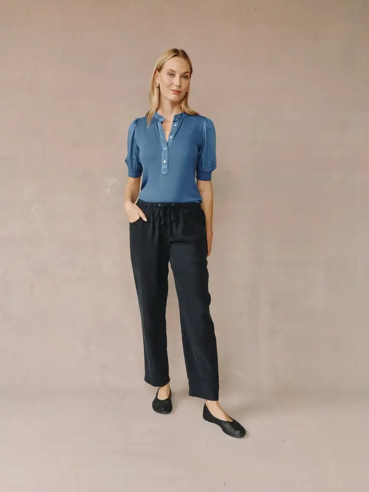 Bella Dahl Pull On Trouser Black