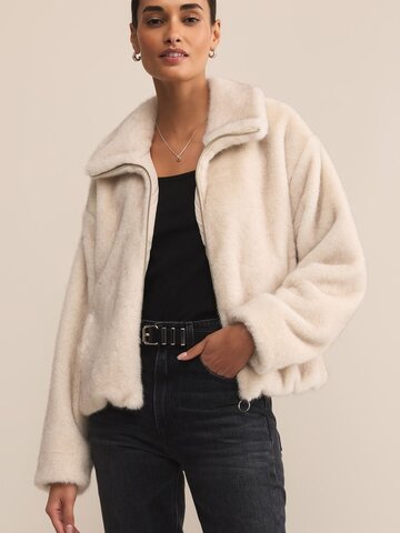 ZSupply Amethyst Faux Fur Jacket Crystal