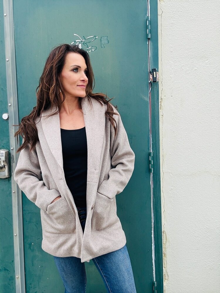 ZSupply Lennon Heathered Coat Classic Heather Grey