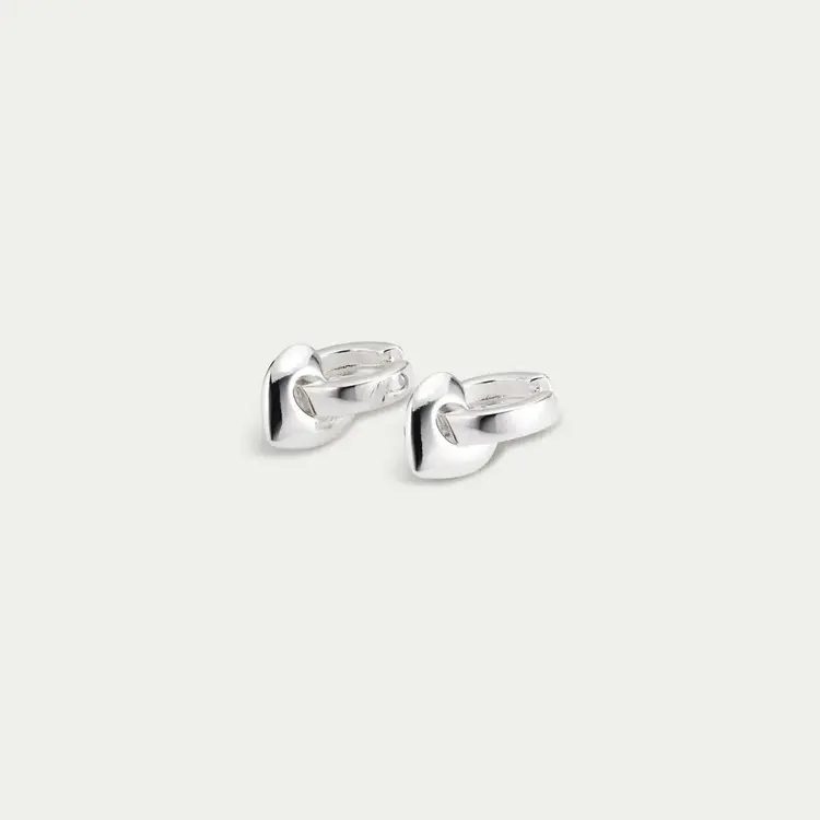 Pilgrim Jewellery IOKASTE Chunky Hoops Silver