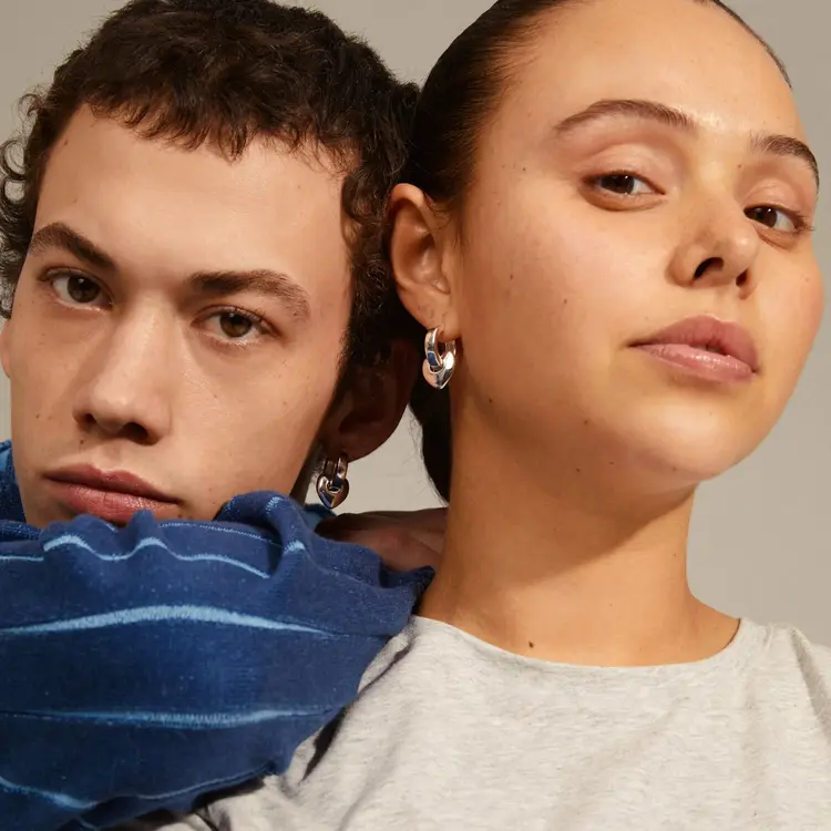 Pilgrim Jewellery IOKASTE Chunky Hoops Silver