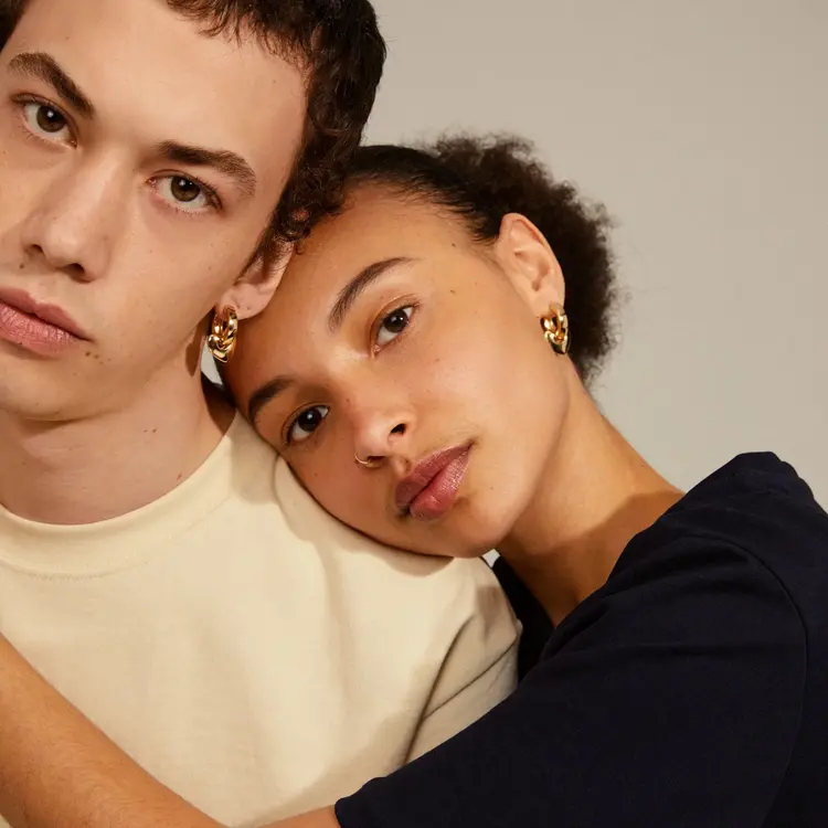 Pilgrim Jewellery IOKASTE Chunky Hoops Gold