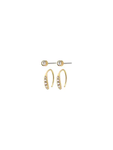 Pilgrim Jewellery GIONNI 2 in 1 Earrings Set Gold