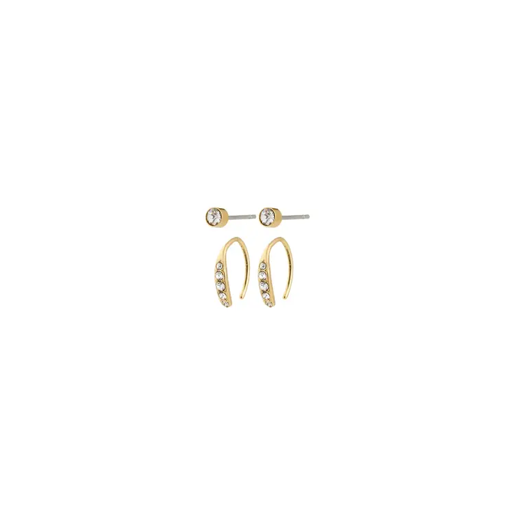 Pilgrim Jewellery GIONNI 2 in 1 Earrings Set Gold