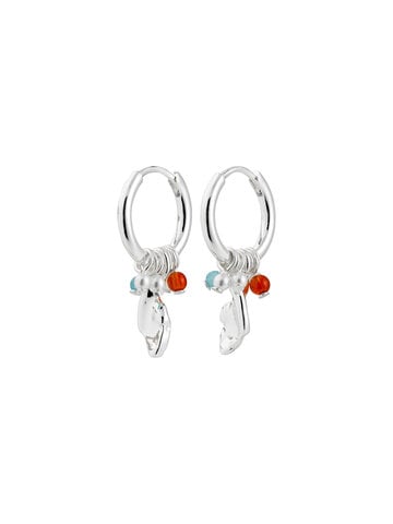 Pilgrim Jewellery SENSE Hoop Earrings Silver/Multi