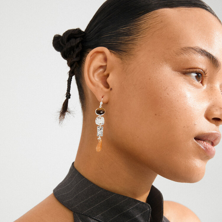 Pilgrim Jewellery SENSE Earrings Silver/Multi