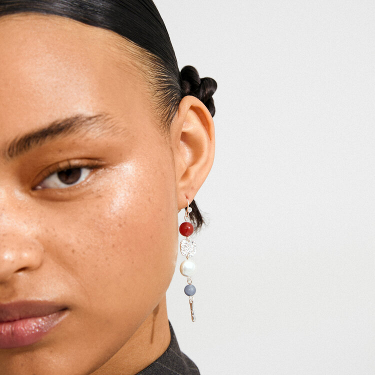 Pilgrim Jewellery SENSE Earrings Silver/Multi